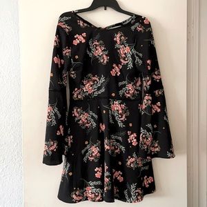 Floral Copper Key dress